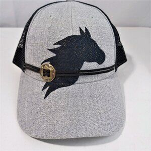 Gray Horse Emblem Women's Cap